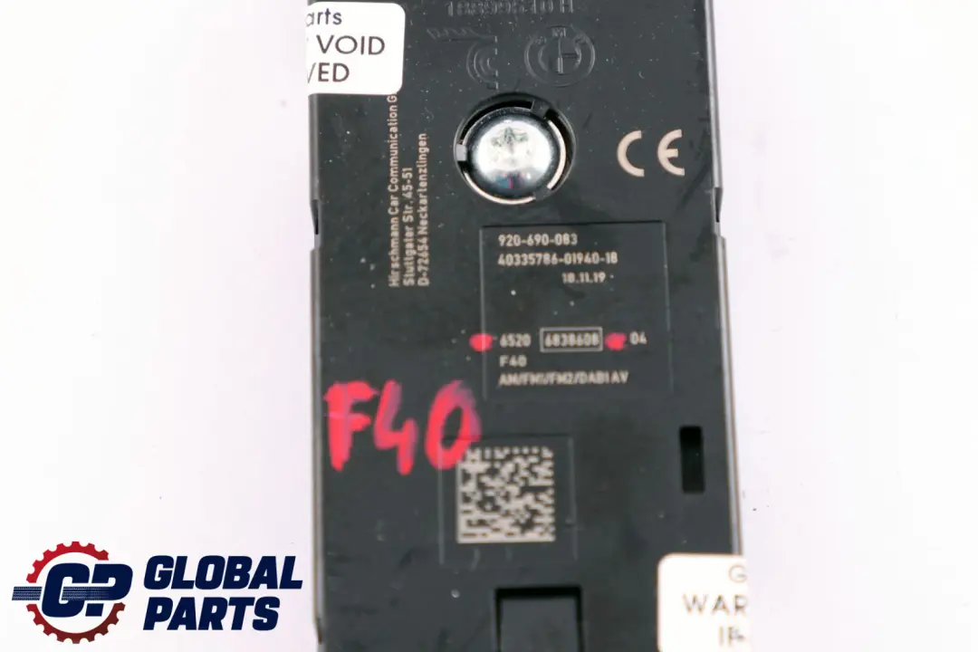 Radio Antenna Amplifier FM1 / AM / DAB to BMW 1 2 Series F40 F44 with Part number 6838608 BMW 1 2 Series F40 F44 Radio Antenna Amplifier FM1 / AM / DAB - SKU 6838608 - Part number 6838608