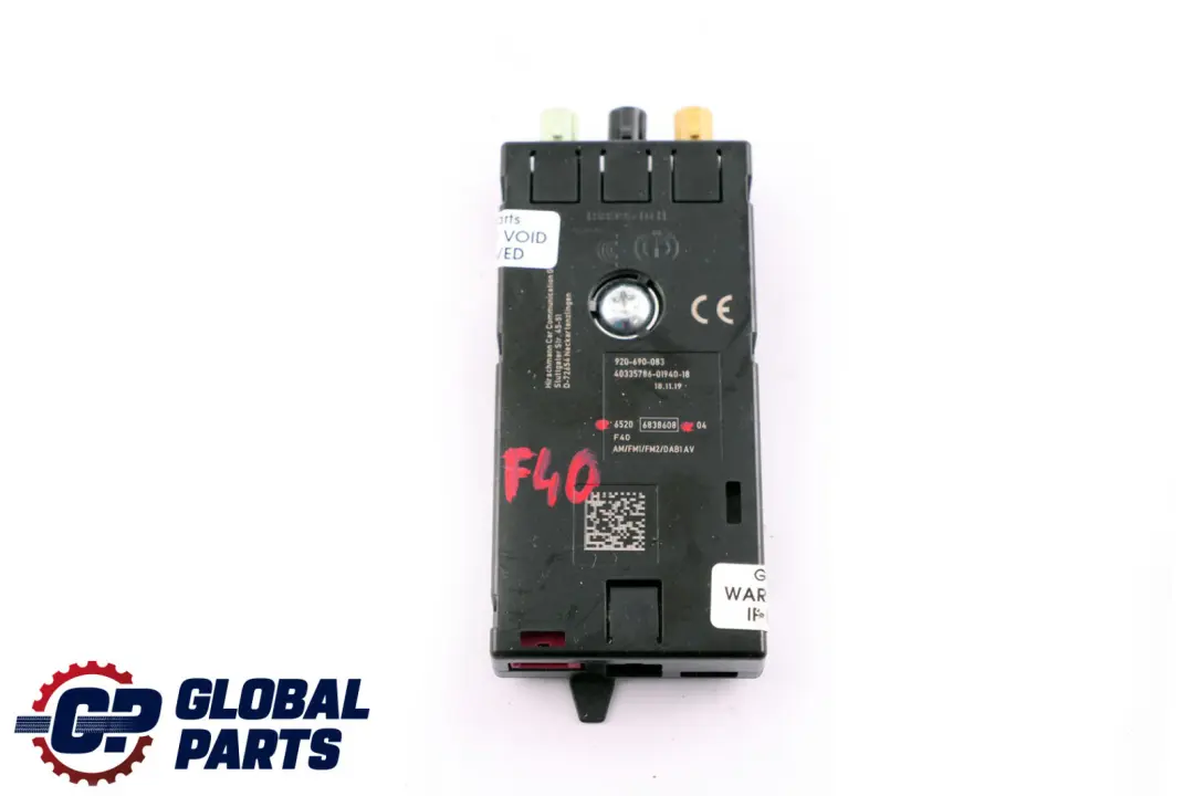 Amplificateur Antenne Radio FM1 AM DAB pour BMW 1 2 Series F40 F44 à propos du numéro de pièce 6838608 BMW 1 2 Series F40 F44 Amplificateur Antenne Radio FM1 AM DAB - SKU 6838608 - Numéro de pièce 6838608