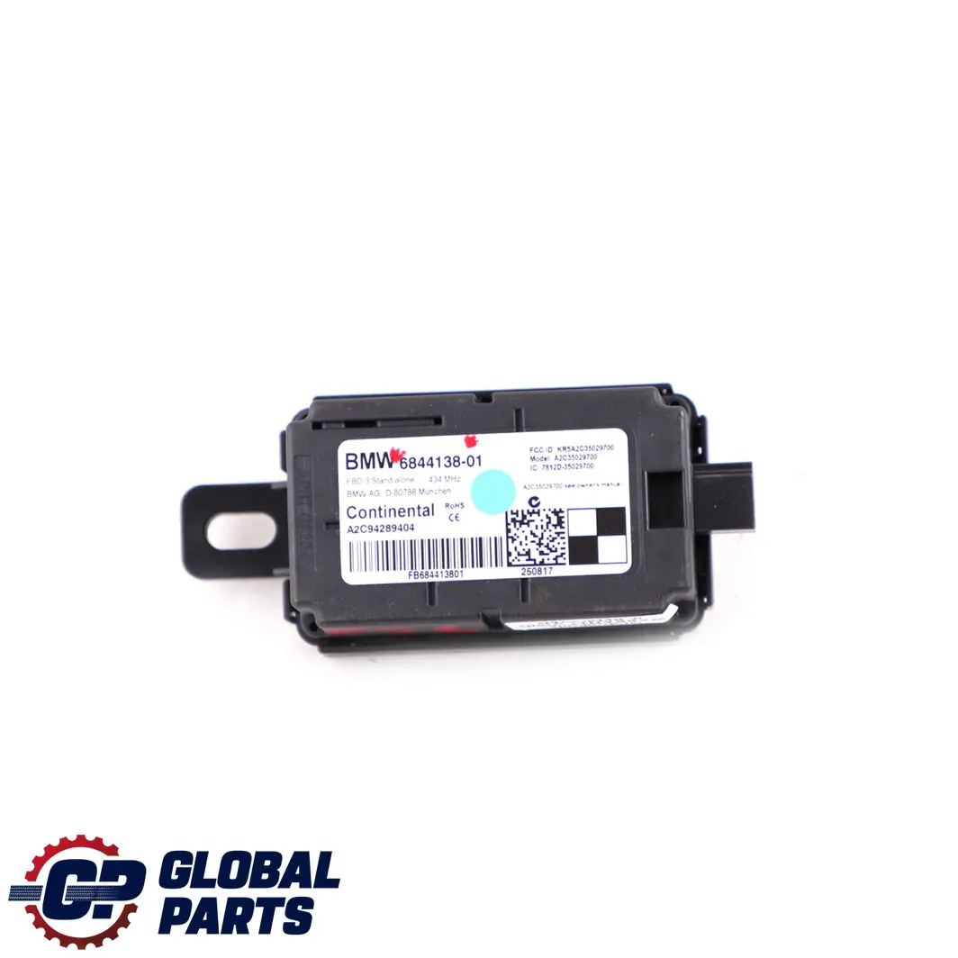 Radio Telecomando Ricevitore 434 MHZ per BMW F20 F30 MINI F55 F56 con numero di parte 6844138 BMW F20 F30 MINI F55 F56 Radio Telecomando Ricevitore 434 MHZ - SKU 6844138 - Numero di parte 6844138