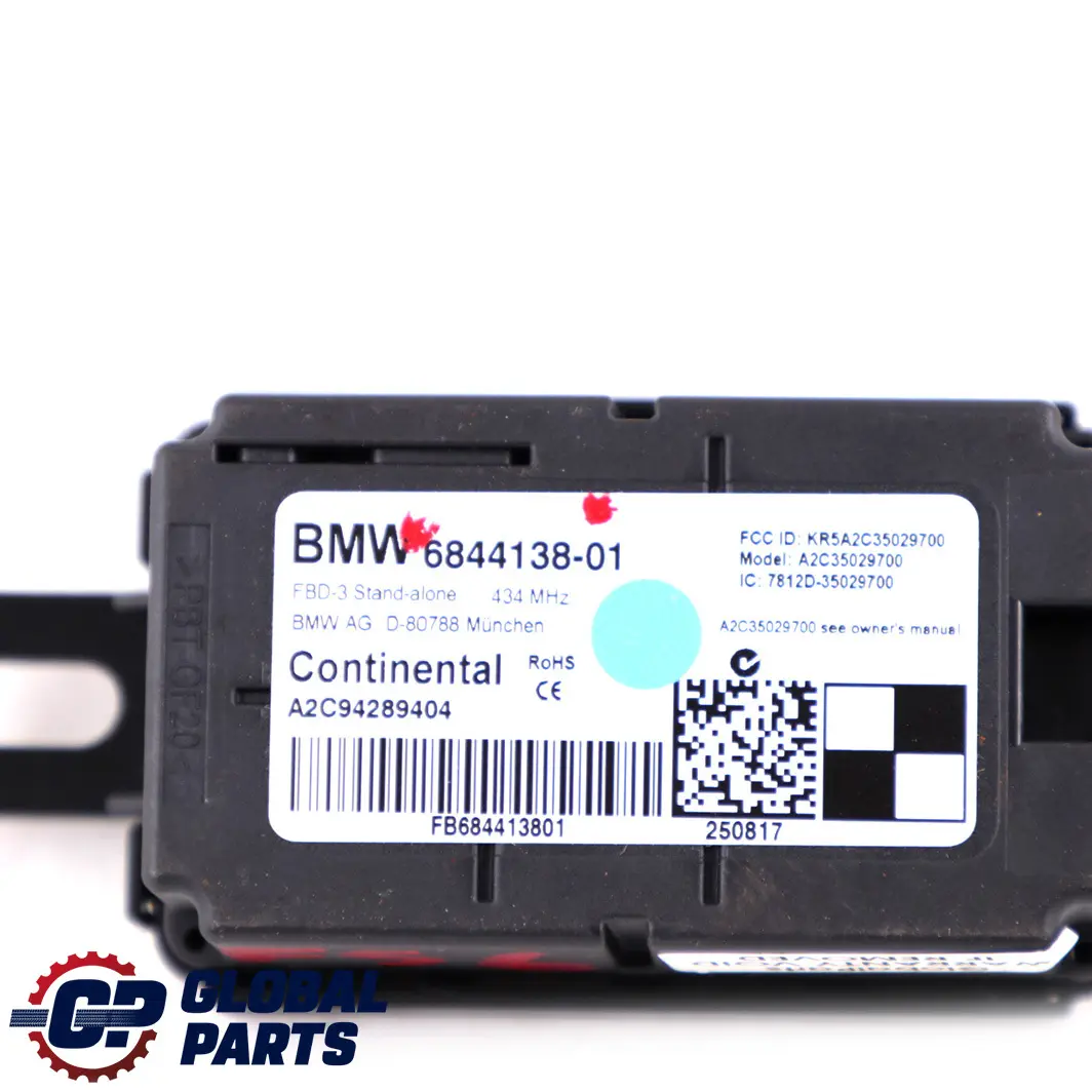 Moduł Anteny 434 MHZ do BMW F20 F30 MINI F56 o numerze 6844138 BMW F20 F30 MINI F56 Moduł Anteny 434 MHZ - SKU 6844138 - Numer Części 6844138