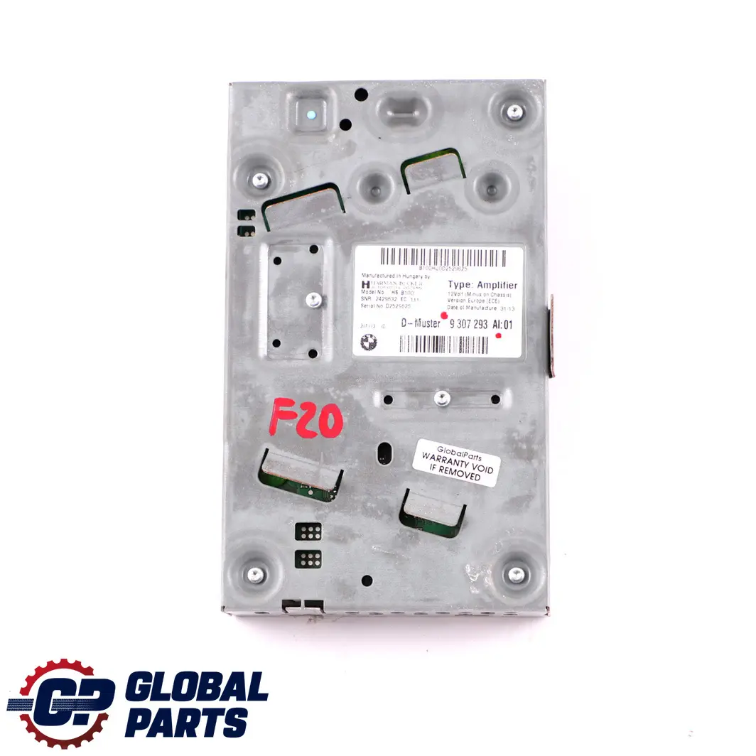 BMW 1 2 Series F20 F21 F23 LCI Top Hifi Audio Amplifier Harman Kardon 9307293 - SKU 6846905 - Part number 6846905