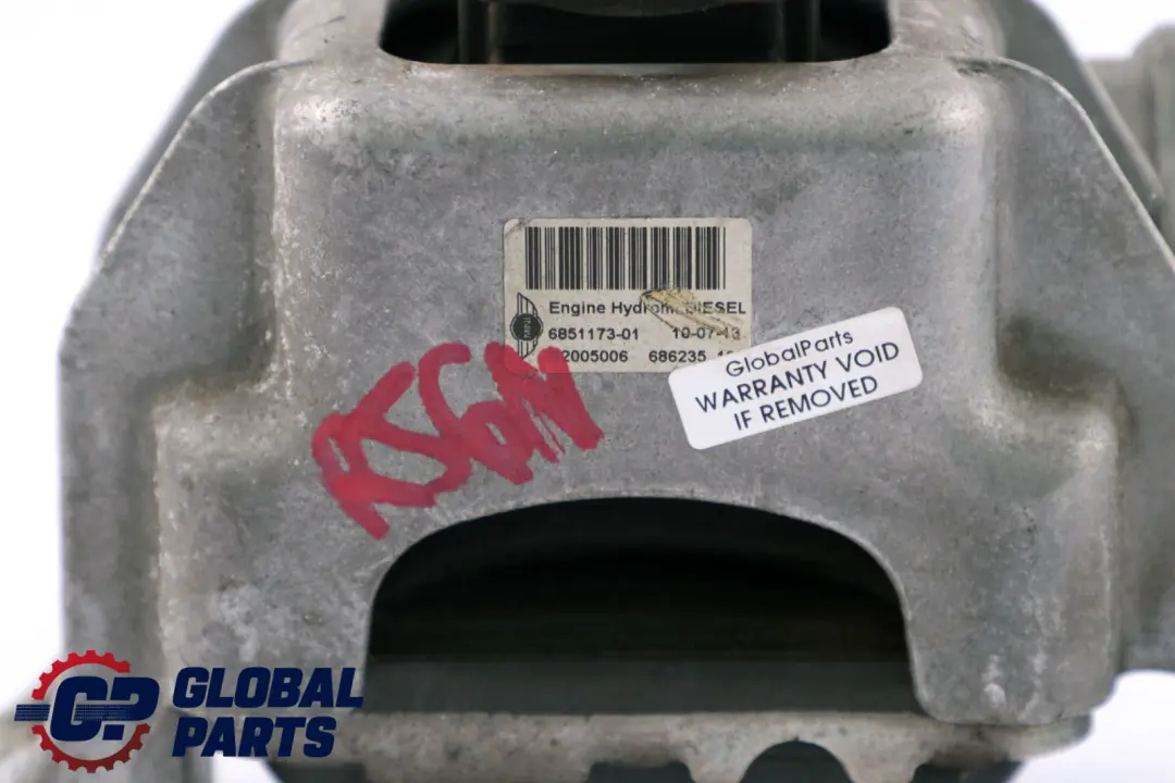 N47N Motorlager 2211 für Mini Cooper SD R55 R56 R57 LCI R60 R61 mit Teilenummer 6851173 Mini Cooper SD R55 R56 R57 LCI R60 R61 N47N Motorlager 2211 - SKU 6851173 - Teilenummer 6851173