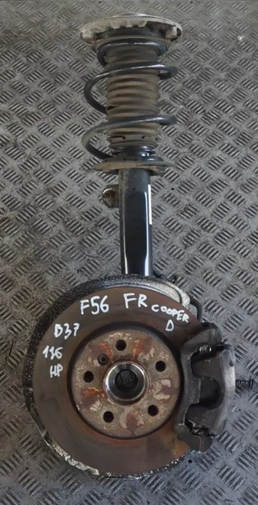 B38 116hp Front Right O/S Leg Brake Suspension Hub to BMW Mini Cooper D F56 with Part number 6852412 BMW Mini Cooper D F56 B38 116hp Front Right O/S Leg Brake Suspension Hub - SKU 6852412-1 - Part number 6852412