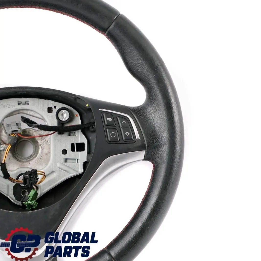 Leather Steering Wheel Red Threads Multifunction 6853135 to BMW X1 E84 Sport Black with Part number 6853146 BMW X1 E84 Sport Black Leather Steering Wheel Red Threads Multifunction 6853135 - SKU 6853146 - Part number 6853146