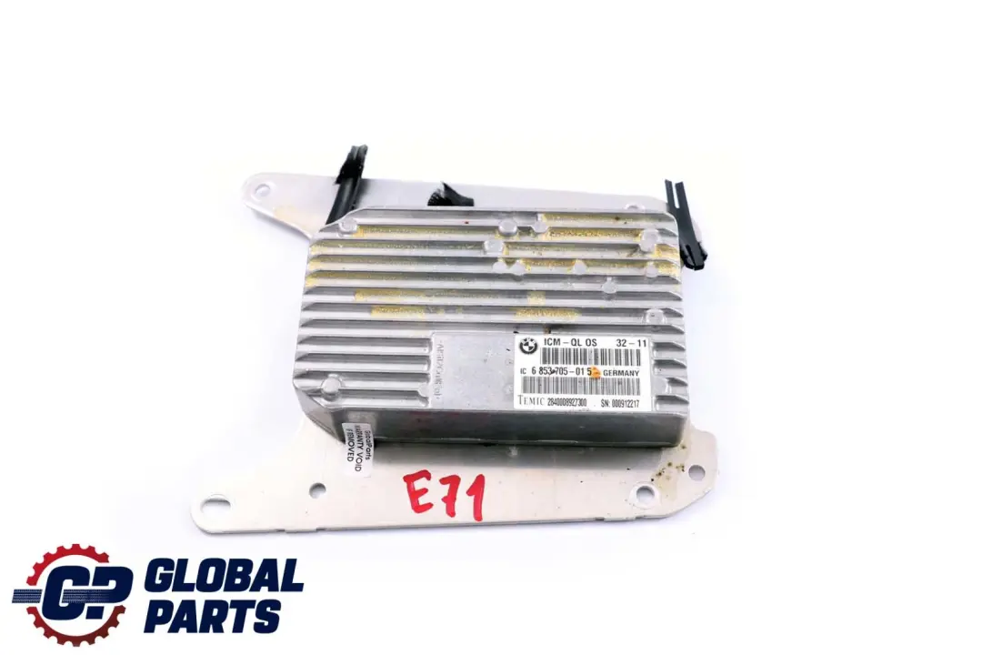 ICM Integrated Chassis Management Control Unit Brakes to BMW X6 E71 with Part number 6853705 BMW X6 E71 ICM Integrated Chassis Management Control Unit Brakes - SKU 6853705 - Part number 6853705