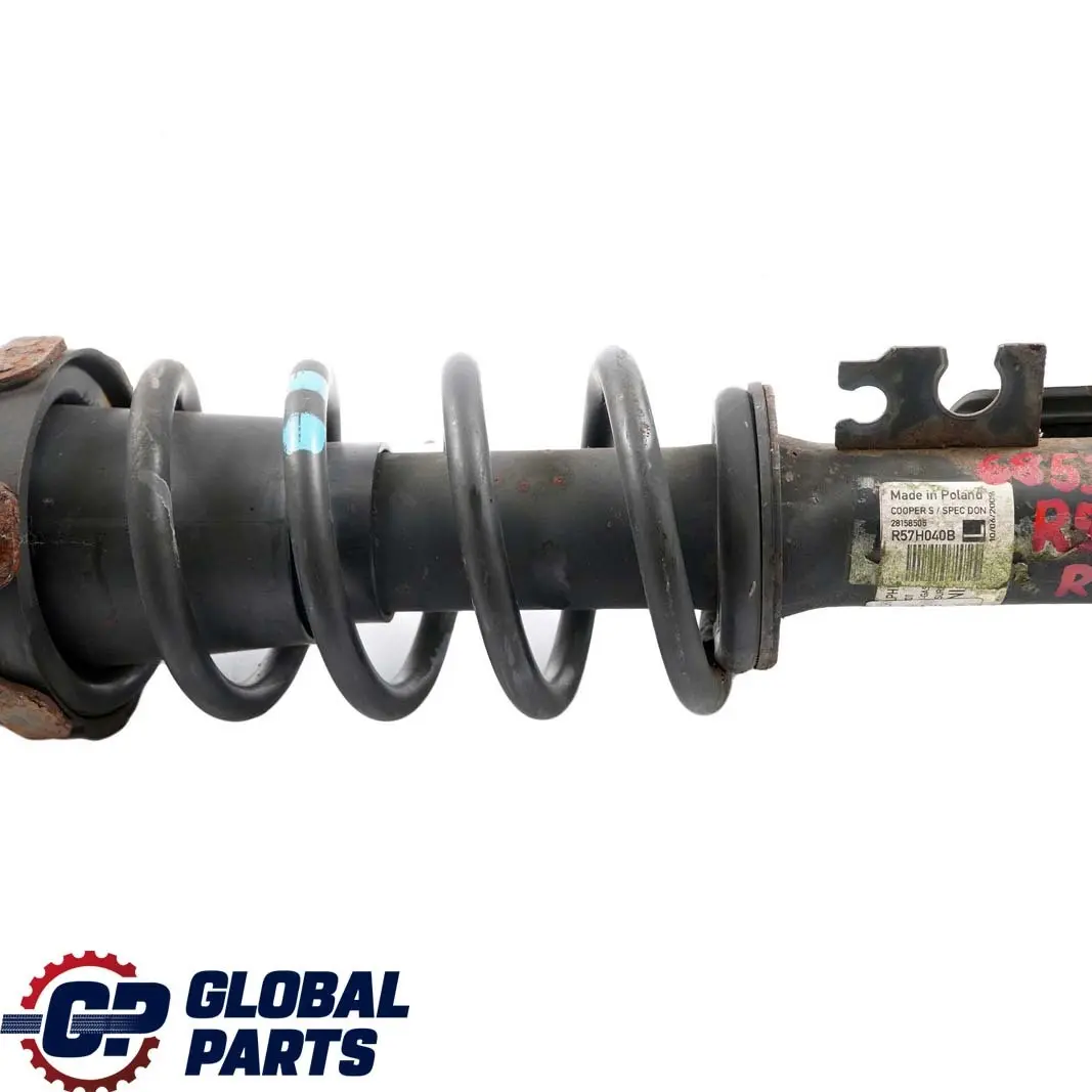 Left Spring Strut Suspension Shock Absorber para Mini R57 Cabrio Rear con número de pieza 6853970 Mini R57 Cabrio Rear Left Spring Strut Suspension Shock Absorber - SKU 6853970-1 - Número de pieza 6853970