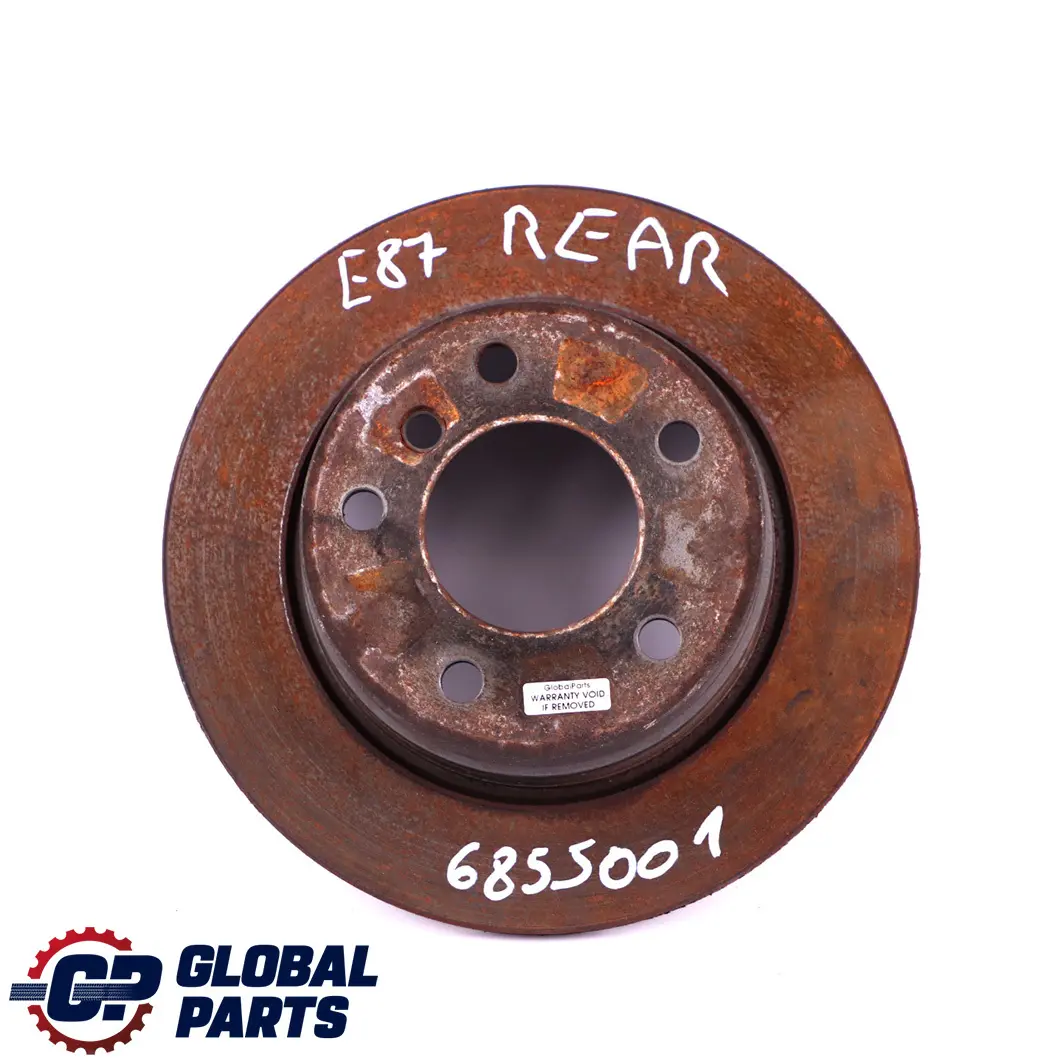 Brake Disc 280X10 to BMW 1 Series E81 E87 116i 118i 118d Rear Wheel with Part number 6855001 BMW 1 Series E81 E87 116i 118i 118d Rear Wheel Brake Disc 280X10 - SKU 6855001-1 - Part number 6855001