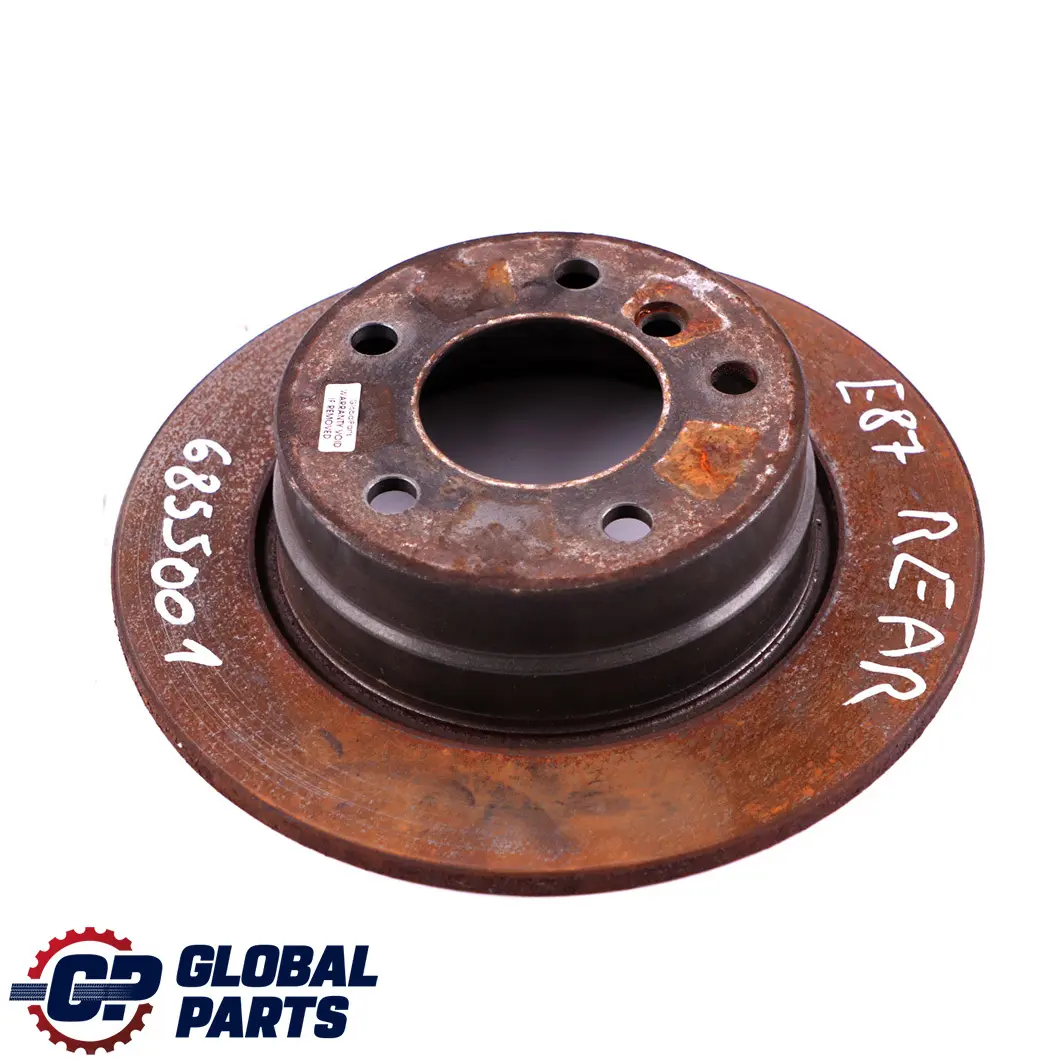 Brake Disc 280X10 to BMW 1 Series E81 E87 116i 118i 118d Rear Wheel with Part number 6855001 BMW 1 Series E81 E87 116i 118i 118d Rear Wheel Brake Disc 280X10 - SKU 6855001-1 - Part number 6855001