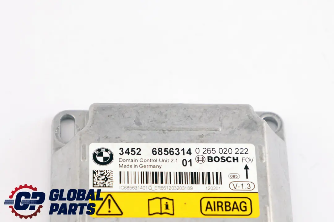 BMW F20 F30 ECU Sterownik Poduszek Moduł Airbag - SKU 6856314 - Numer Części 6863433
