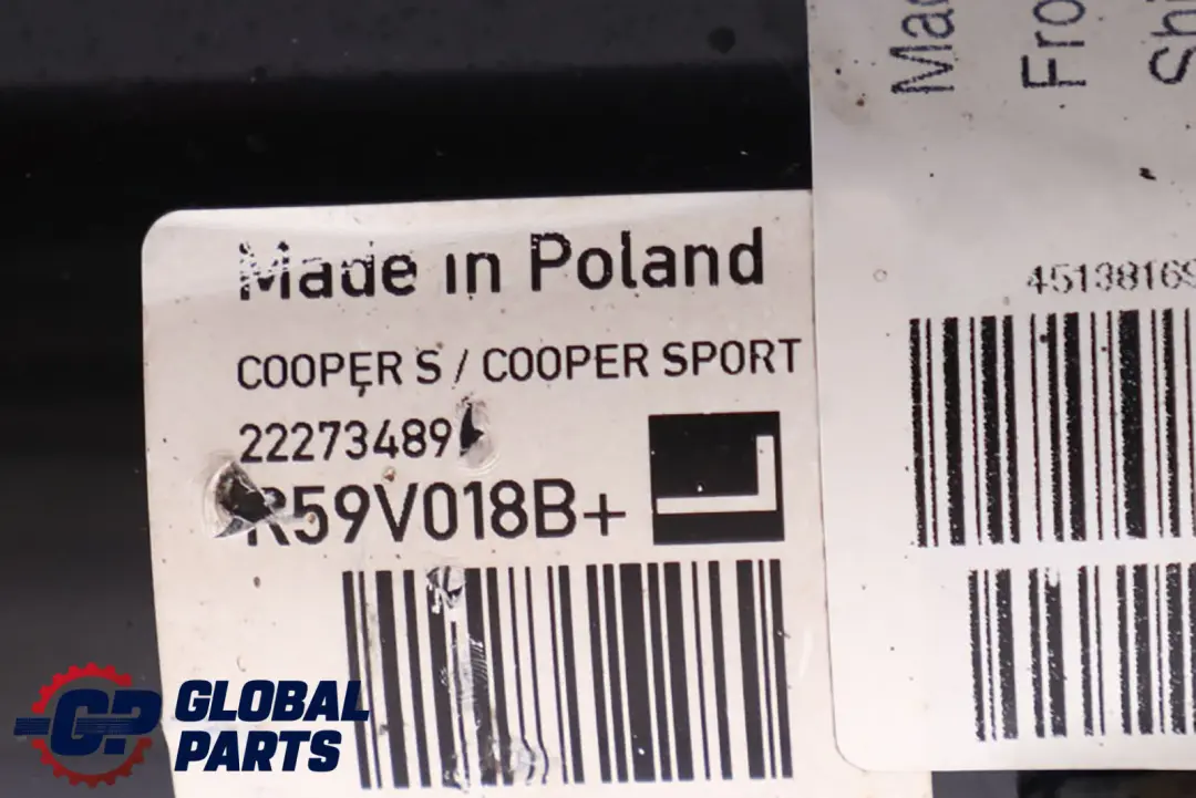 BMW Mini R59 Cooper S Front Left N/S Spring Strut Shock Absorber Damper - SKU 6857135 - Part number 6857135