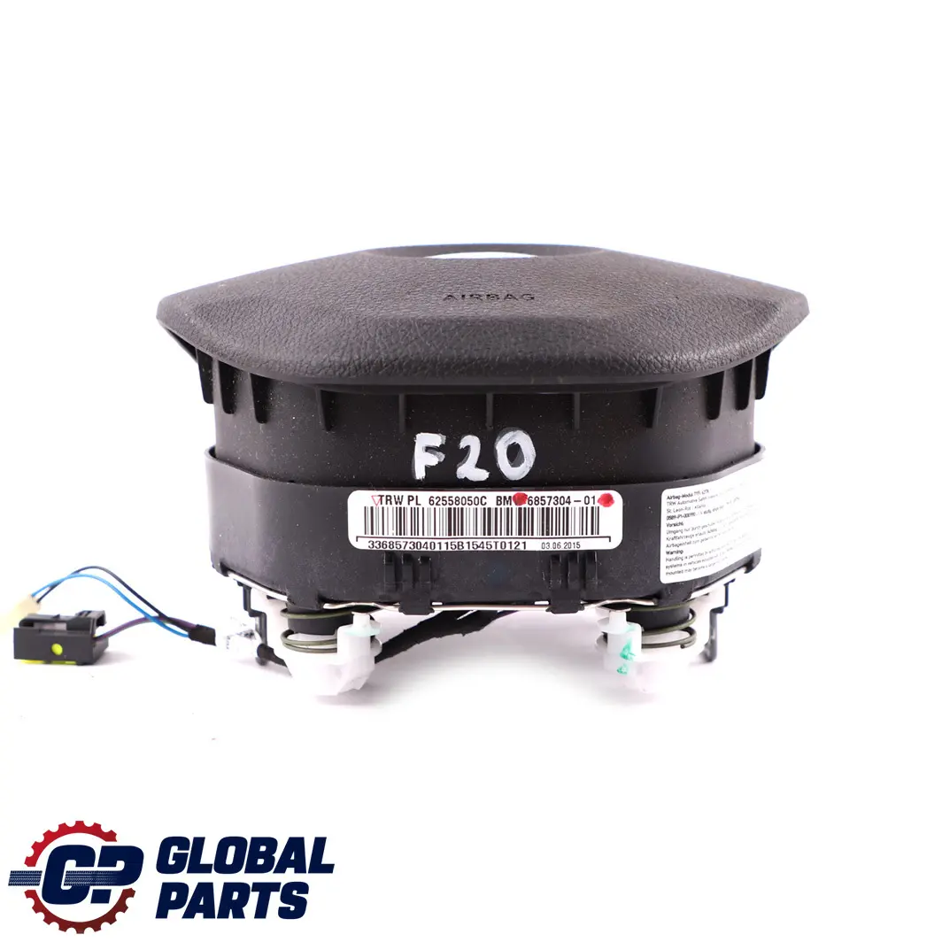 BMW F20 F21 F30 LCI Volante Lado Conductor Módulo Airbag - SKU 6857304 - Número de pieza 6857304