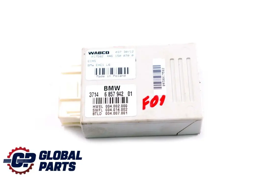 BMW F01 F02 Sterownik Moduł Zawieszenia Pneumatycznego Oś Tylna - SKU 6857942 - Numer Części 6857942