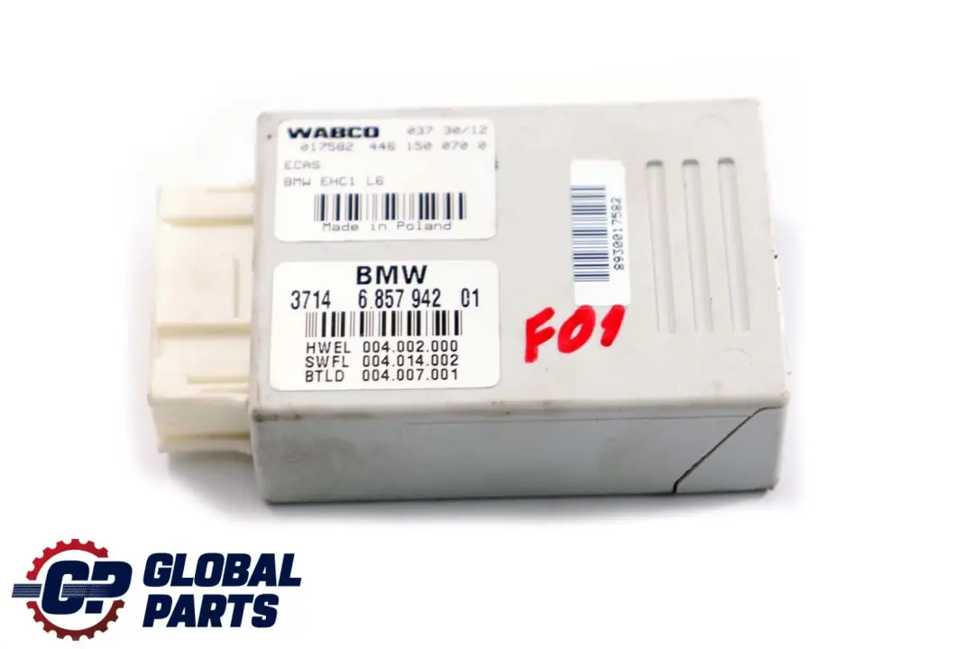 Luftfederung Steuergerät Hinterachse für BMW F01 F02 mit Teilenummer 6857942 BMW F01 F02 Luftfederung Steuergerät Hinterachse - SKU 6857942 - Teilenummer 6857942