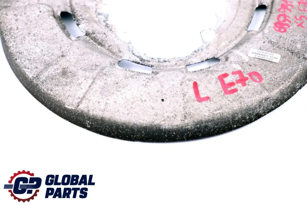 BMW X5 X6 Series E70 E71 Rear Brake Disc Protection Plate - SKU 6857981 - Part number 6857981