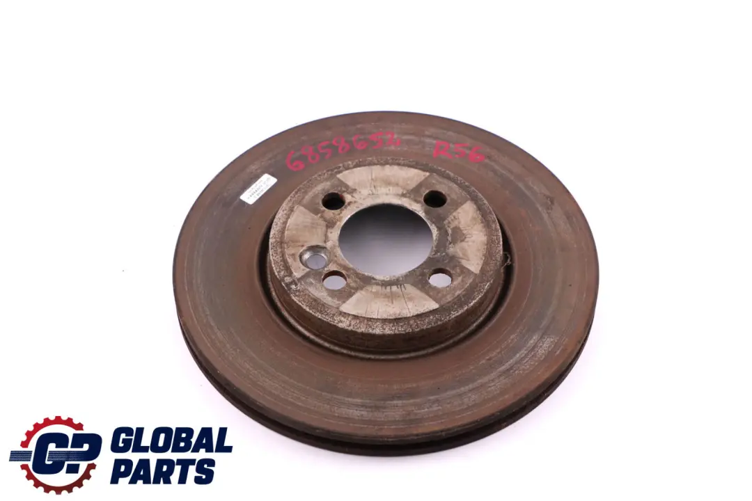 Front Left Right N/O/S Wheel Ventilated Brake Disc to Mini Cooper S R55 R56 with Part number 6858652 Mini Cooper S R55 R56 Front Left Right N/O/S Wheel Ventilated Brake Disc - SKU 6858652 - Part number 6858652