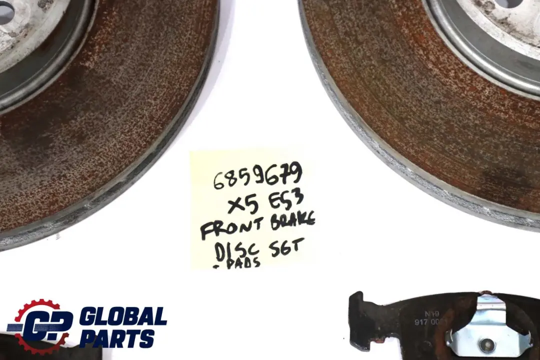 Front Wheel Ventilated Brake Disc Pad Set 332X30 to BMW X5 E53 with Part number 6854997 BMW X5 E53 Front Wheel Ventilated Brake Disc Pad Set 332X30 - SKU 6859679 - Part number 6854997