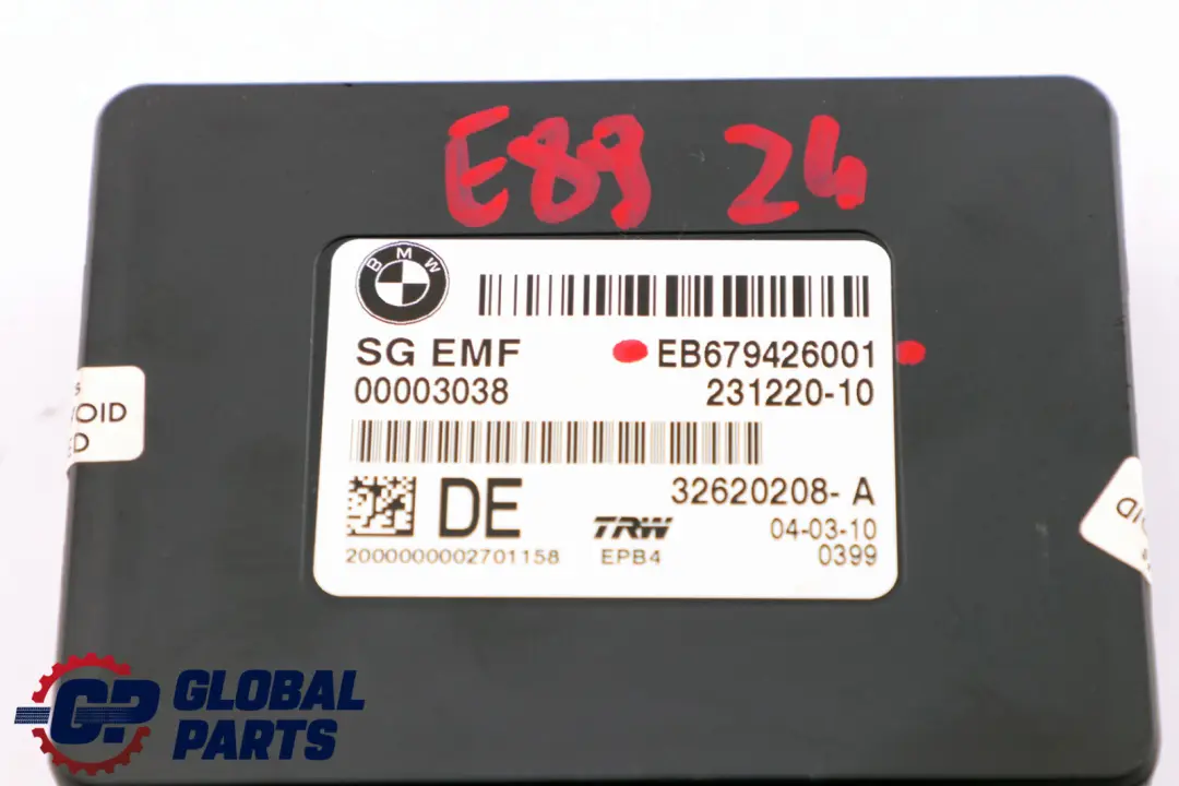 BMW Z4 E89 Roadster Control Unit EMF Rear Wheel Brake Module 6794260 - SKU 6862244 - Part number 6862244