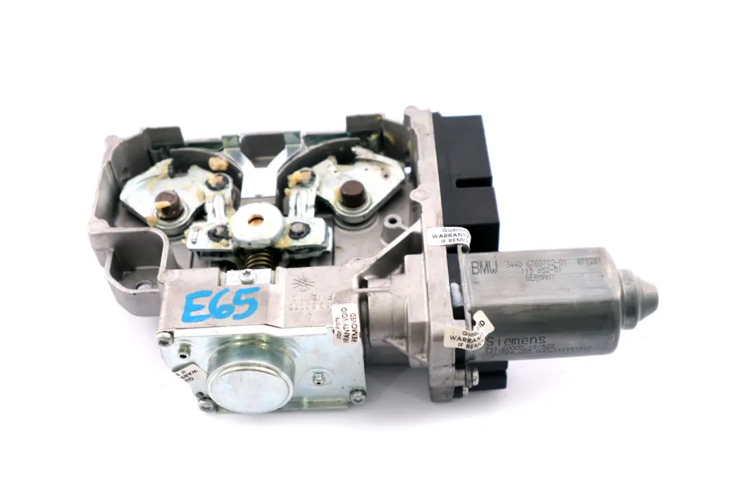 Parkbremsmotor Notbetätigung Steuergerät 6760702 für BMW 7 er E65 mit Teilenummer 6862906 BMW 7 er E65 Parkbremsmotor Notbetätigung Steuergerät 6760702 - SKU 6862906 - Teilenummer 6862906