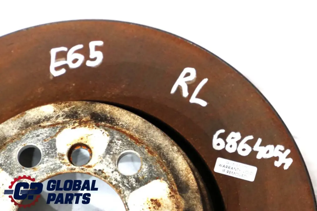 BMW 7 E65 E66 Rear Left Right N/O/S Wheel Ventilated Brake Disc Set 345X24 - SKU 6864054 - Part number 6864049