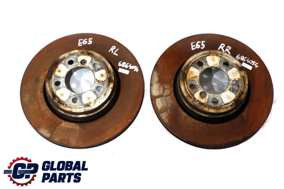 BMW 7 er E65 E66 Bremsscheibe Belüftet Hinten Links Rechts Set 345X24 - SKU 6864054 - Teilenummer 6864049