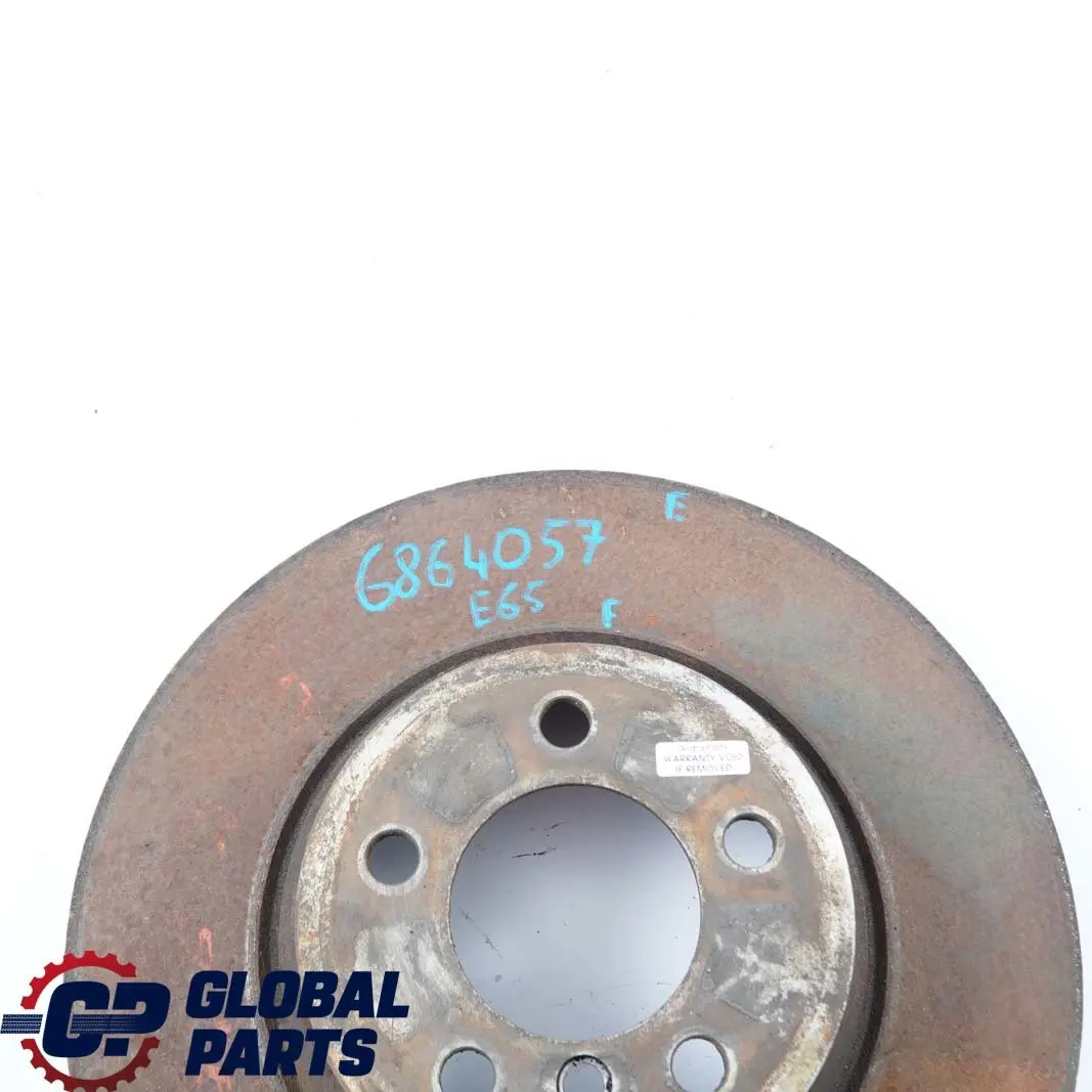 BMW 7 Series E65 E66 Front Left Right N/O/S Wheel Ventilated Brake Disc 348X30 - SKU 6864057 - Part number 6864057