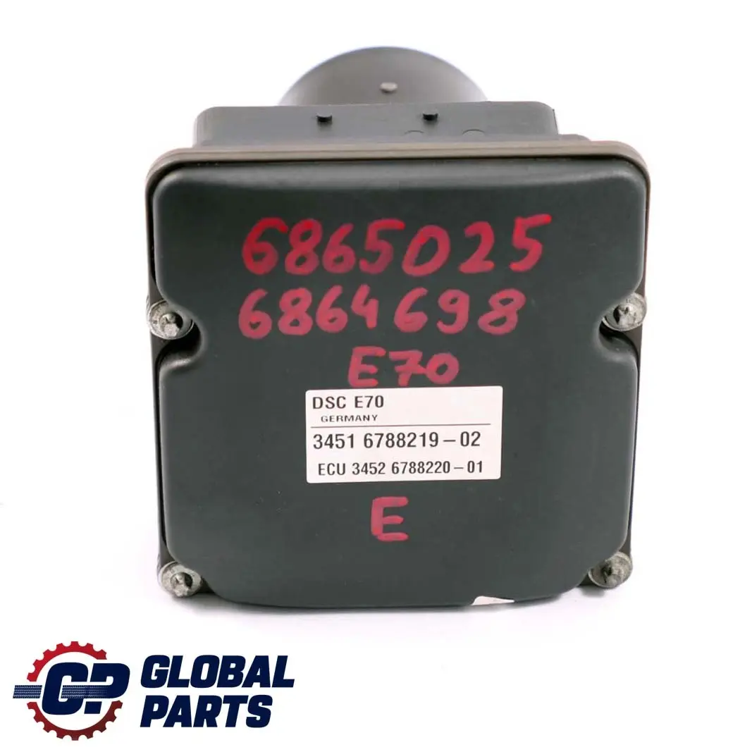 Unidad Hidráulica DSC ABS Módulo de Bomba 6788219 6788220 para BMW X5 X6 E70 E71 con número de pieza 6865025 BMW X5 X6 E70 E71 Unidad Hidráulica DSC ABS Módulo de Bomba 6788219 6788220 - SKU 6865025-1 - Número de pieza 6865025