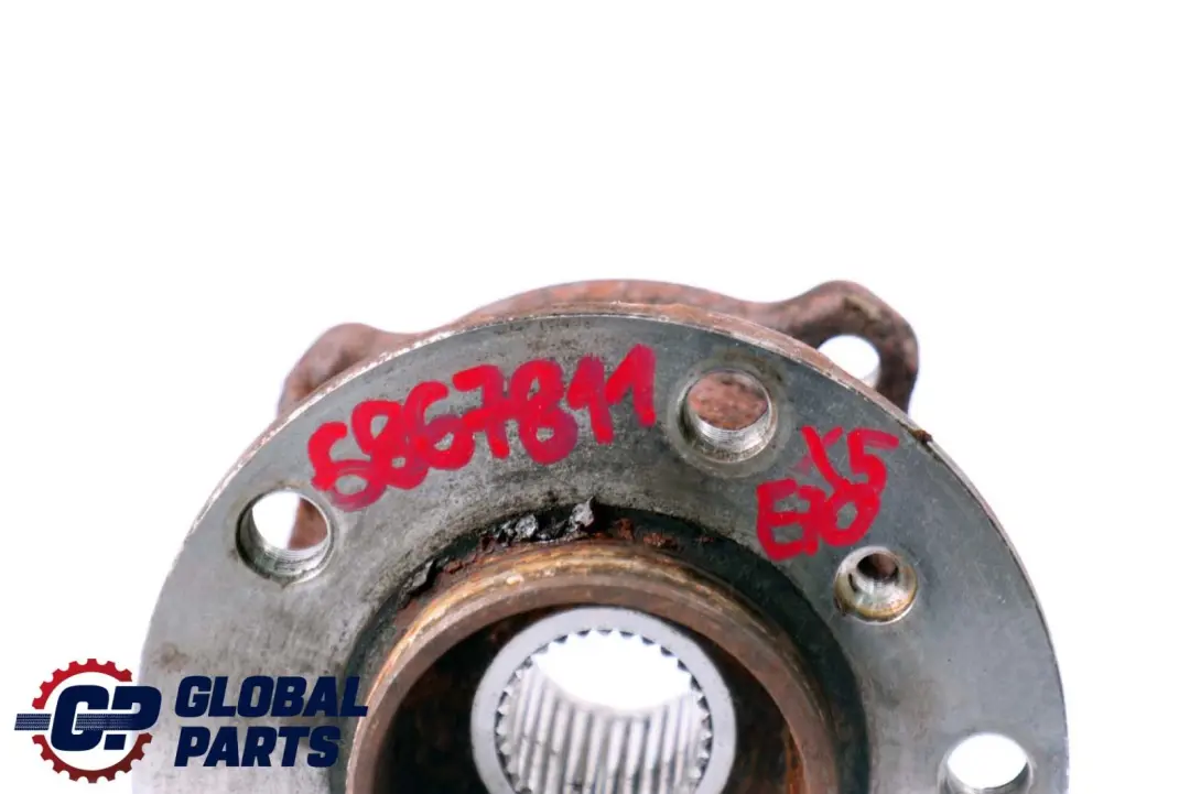 Axle Suspension Carrier Drive Flange Hub to BMW X5 E70 Rear with Part number 6867811 BMW X5 E70 Rear Axle Suspension Carrier Drive Flange Hub - SKU 6867811 - Part number 6867811