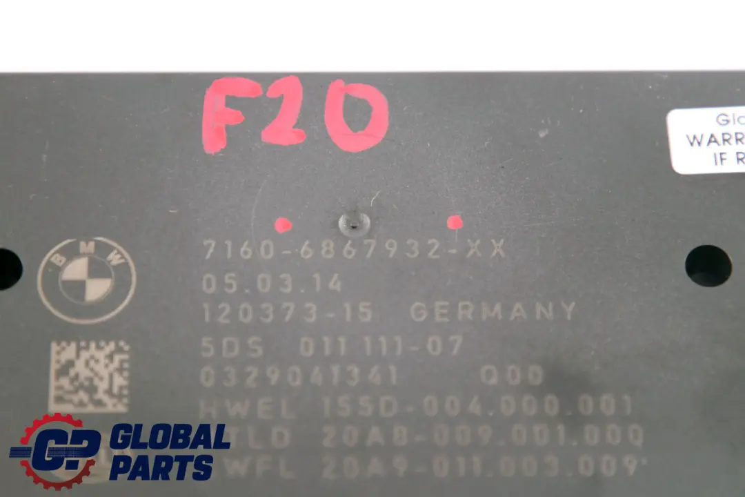 BMW 1 2 Series F20 F21 F23 MINI F55 F56 Control Unit Trailer Tow Hitch - SKU 6867932 - Part number 6889590