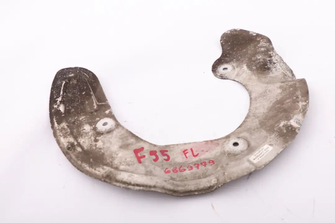 Protection Cover Plate Brake Disc Front Left N/S 68697 to BMW MINI F55 F56 F57 F60 with Part number 6869779 BMW MINI F55 F56 F57 F60 Protection Cover Plate Brake Disc Front Left N/S 68697 - SKU 6869779 - Part number 6869779