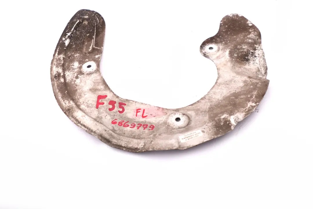 Protection Cover Plate Brake Disc Front Left N/S 68697 to BMW MINI F55 F56 F57 F60 with Part number 6869779 BMW MINI F55 F56 F57 F60 Protection Cover Plate Brake Disc Front Left N/S 68697 - SKU 6869779 - Part number 6869779