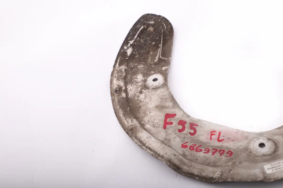 Protection Cover Plate Brake Disc Front Left N/S 68697 to BMW MINI F55 F56 F57 F60 with Part number 6869779 BMW MINI F55 F56 F57 F60 Protection Cover Plate Brake Disc Front Left N/S 68697 - SKU 6869779 - Part number 6869779