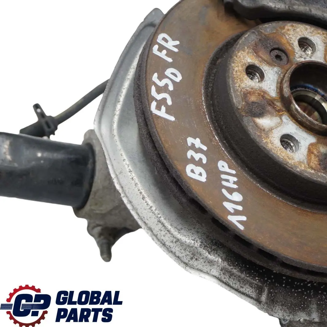 Una gamba anteriore destra freno sospensione ruota asse mozzo per Mini F55 Cooper con numero di parte 6870818 Mini F55 Cooper Una gamba anteriore destra freno sospensione ruota asse mozzo - SKU 6870818 - Numero di parte 6870818