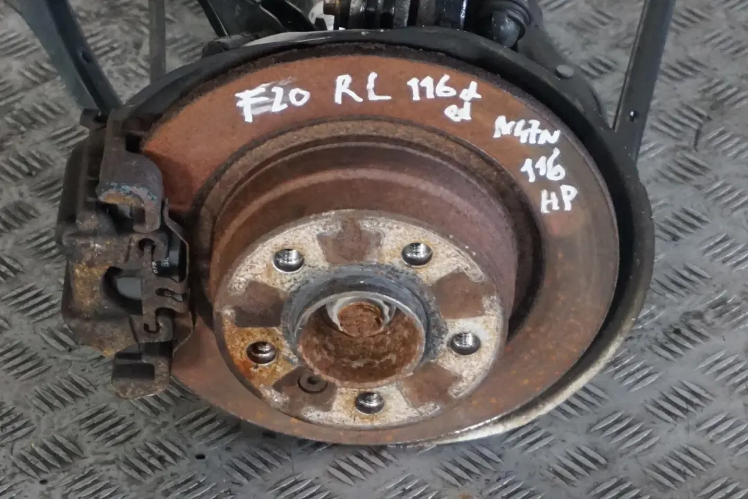 Left N/S Leg Spring Strut Hub Caliper to BMW 1 Series F20 116d ed Rear with Part number 6873724 BMW 1 Series F20 116d ed Rear Left N/S Leg Spring Strut Hub Caliper - SKU 6873724 - Part number 6873724