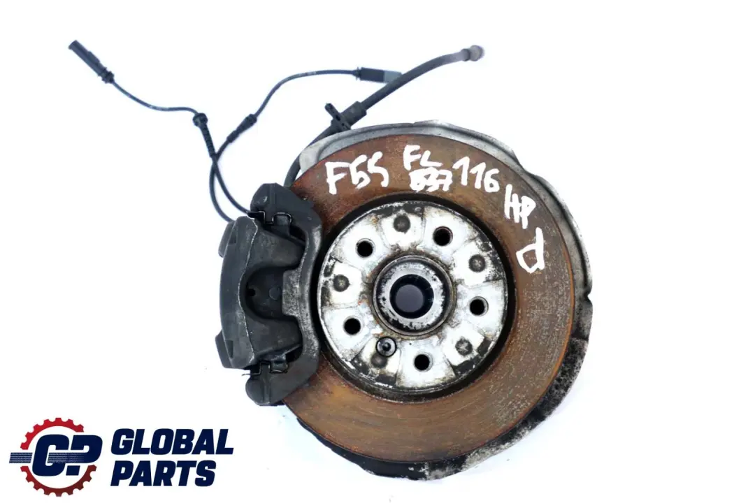 Front Left N/S Leg Brake Suspension Hub to BMW Mini Cooper F55 F56 with Part number 6876643 BMW Mini Cooper F55 F56 Front Left N/S Leg Brake Suspension Hub - SKU 6876643 - Part number 6876643