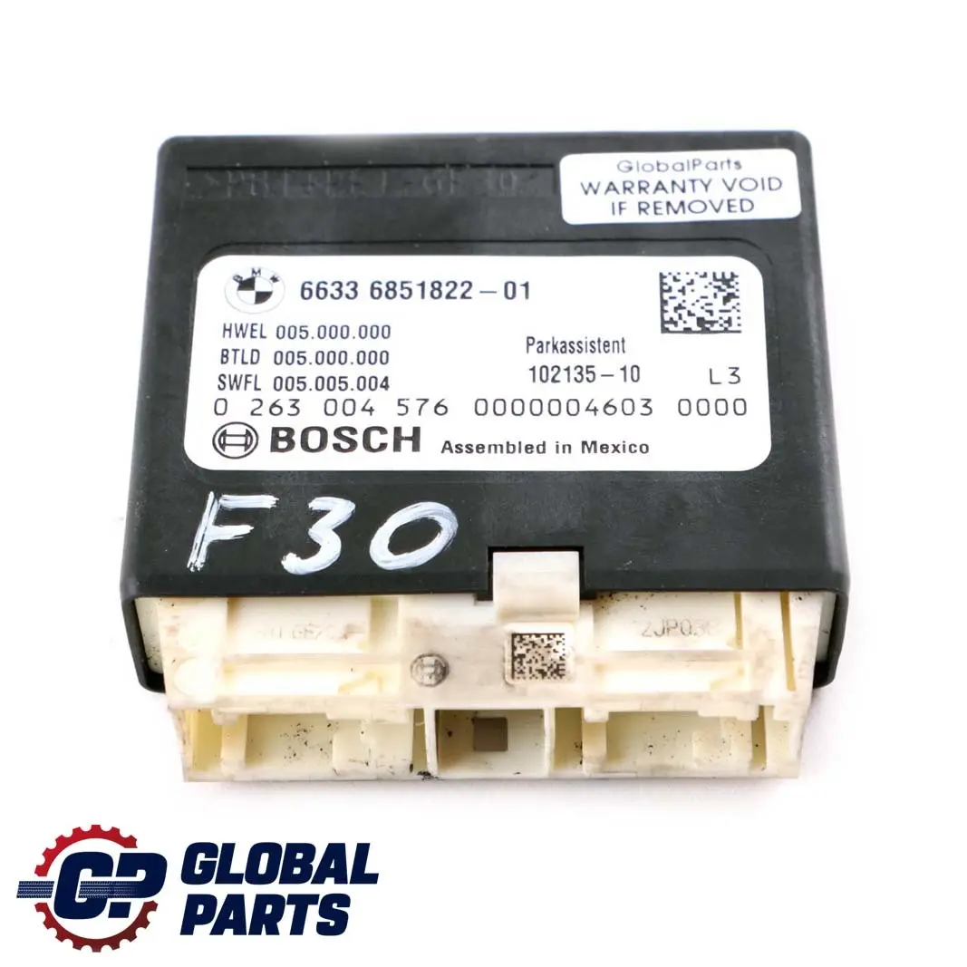 Moduł Sterownik Parkowania PDC 6851822 do BMW F20 F21 F30 F31 o numerze 6886211 BMW F20 F21 F30 F31 Moduł Sterownik Parkowania PDC 6851822 - SKU 6886211 - Numer Części 6886211