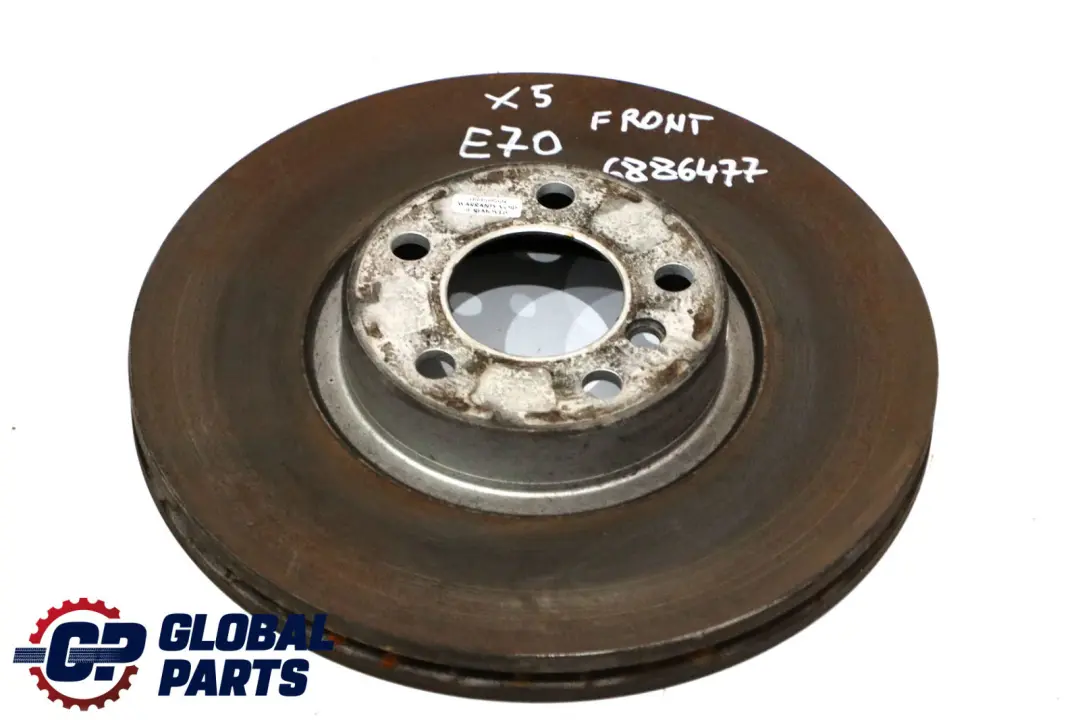 BMW X5 E70 Roue avant gauche droite disque de frein ventilé 348X30mm - SKU 6886477 - Numéro de pièce 6886477