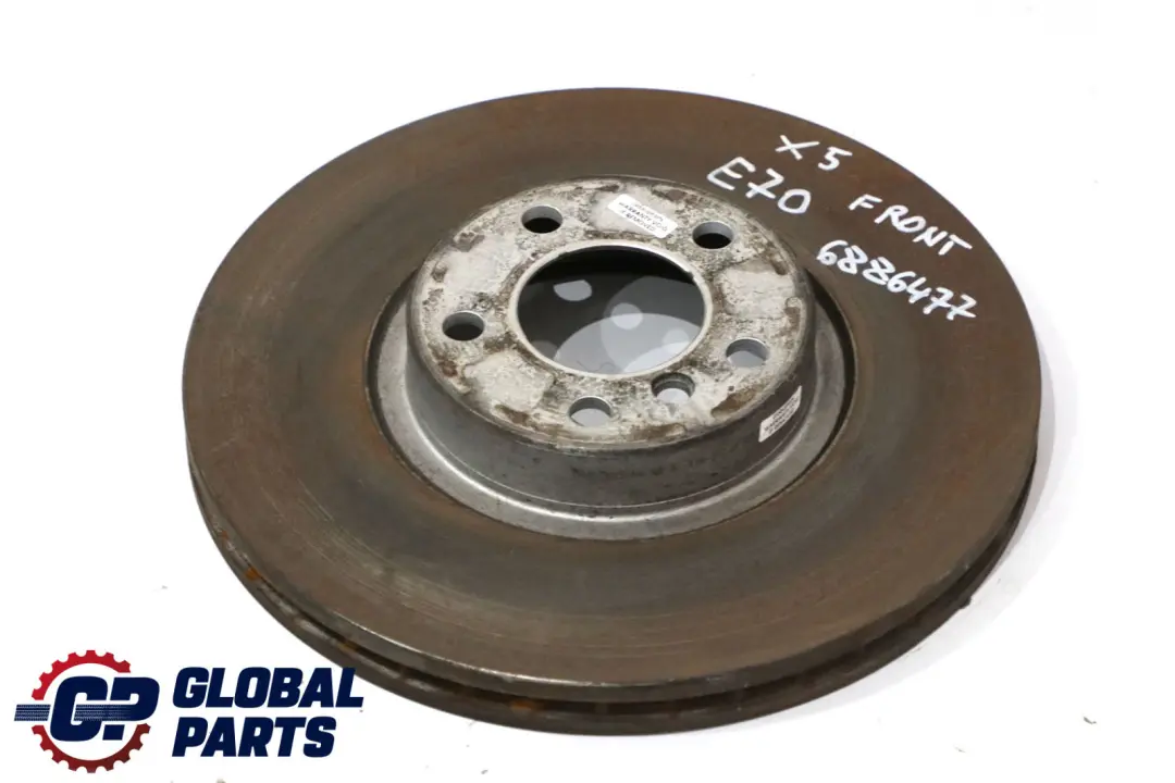 Rueda Delantera Izquierda Derecha Disco Freno Ventilado 348X30mm para BMW E70 con número de pieza 6886477 BMW E70 Rueda Delantera Izquierda Derecha Disco Freno Ventilado 348X30mm - SKU 6886477 - Número de pieza 6886477