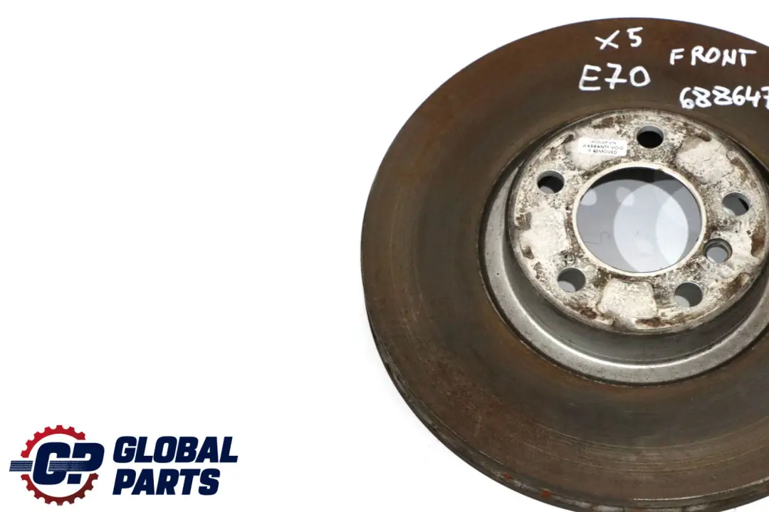 BMW E70 Rueda Delantera Izquierda Derecha Disco Freno Ventilado 348X30mm - SKU 6886477 - Número de pieza 6886477