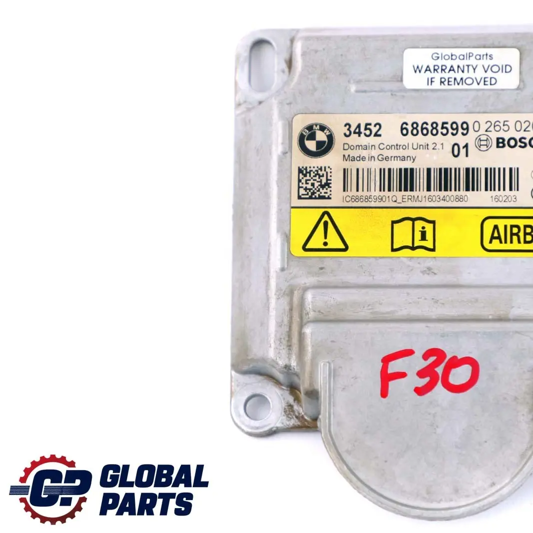 Moduł Sensor Poduszek Airbag ICM ECU 6868599 do BMW F20 F21 F22 F30 F31 F32 o numerze 6887753 BMW F20 F21 F22 F30 F31 F32 Moduł Sensor Poduszek Airbag ICM ECU 6868599 - SKU 6887753 - Numer Części 6887753