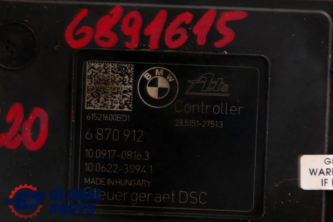 BMW F20 F21 F22 F23 F30 F31 DSC Hydro Brems Anlage Pumpe 6870912 - SKU 6891615-2 - Teilenummer 6891615