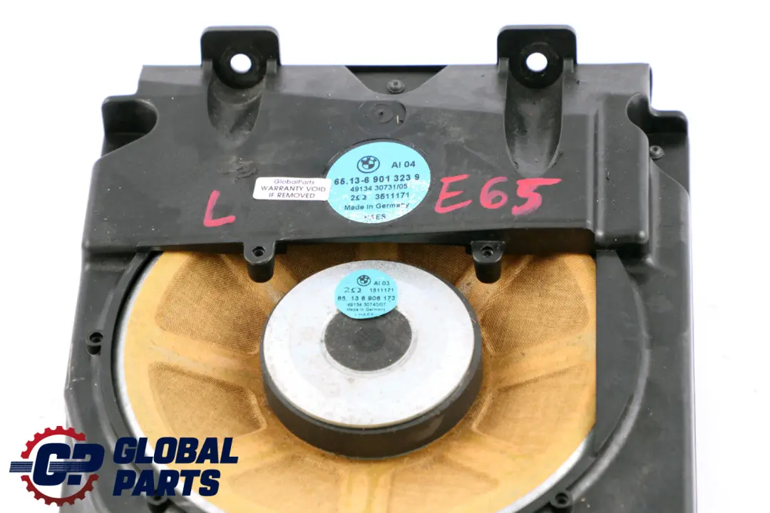 Left N/S Central Bass Speaker HiFi-System HAES to BMW 7 Series E65 E66 E67 with Part number 6901323 BMW 7 Series E65 E66 E67 Left N/S Central Bass Speaker HiFi-System HAES - SKU 6901323 - Part number 6901323