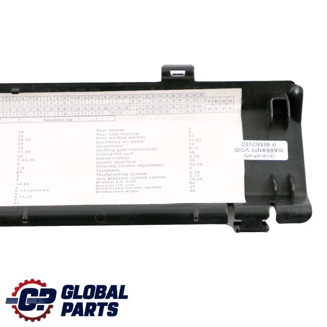 Fuse Box Label Trim Cover Panel Sticker to BMW X5 Series E53 with Part number 6902105 BMW X5 Series E53 Fuse Box Label Trim Cover Panel Sticker - SKU 6902105 - Part number 6902105