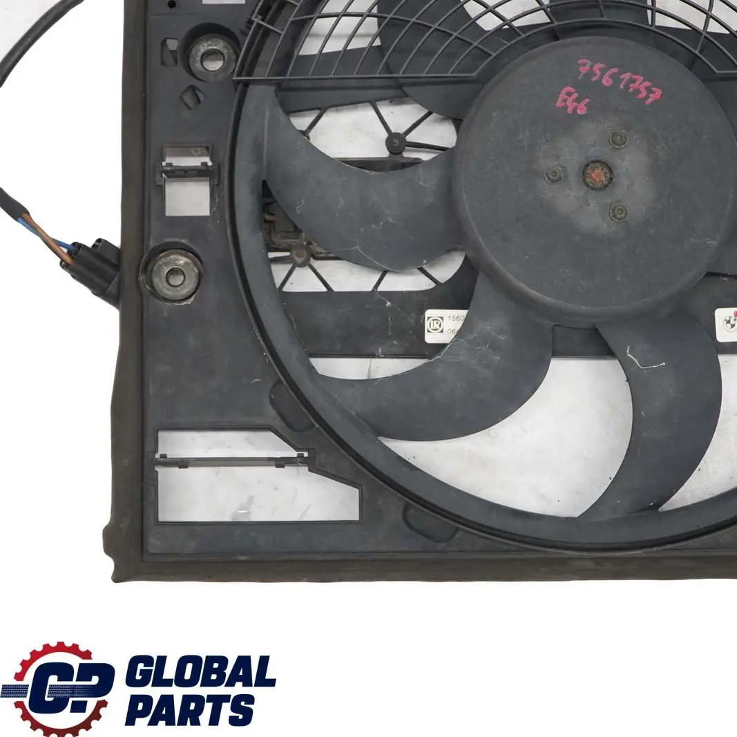 BMW 3 E46 Lüfterzarge mit Lüfter Drucklüfter Benzin 6454 - SKU 6905076 - Teilenummer 6905076