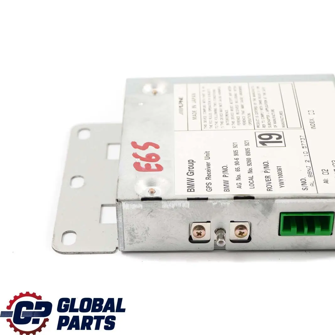 GPS Ricevitore Centralina Modulo Giappone per BMW X5 E39 E46 E53 E65 con numero di parte 6905921 BMW X5 E39 E46 E53 E65 GPS Ricevitore Centralina Modulo Giappone - SKU 6905921 - Numero di parte 6905921