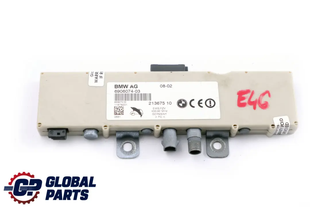 Antena Amplificador Diversity 433 MHZ para BMW E46 con número de pieza 6906074 BMW E46 Antena Amplificador Diversity 433 MHZ - SKU 6906074 - Número de pieza 6906074