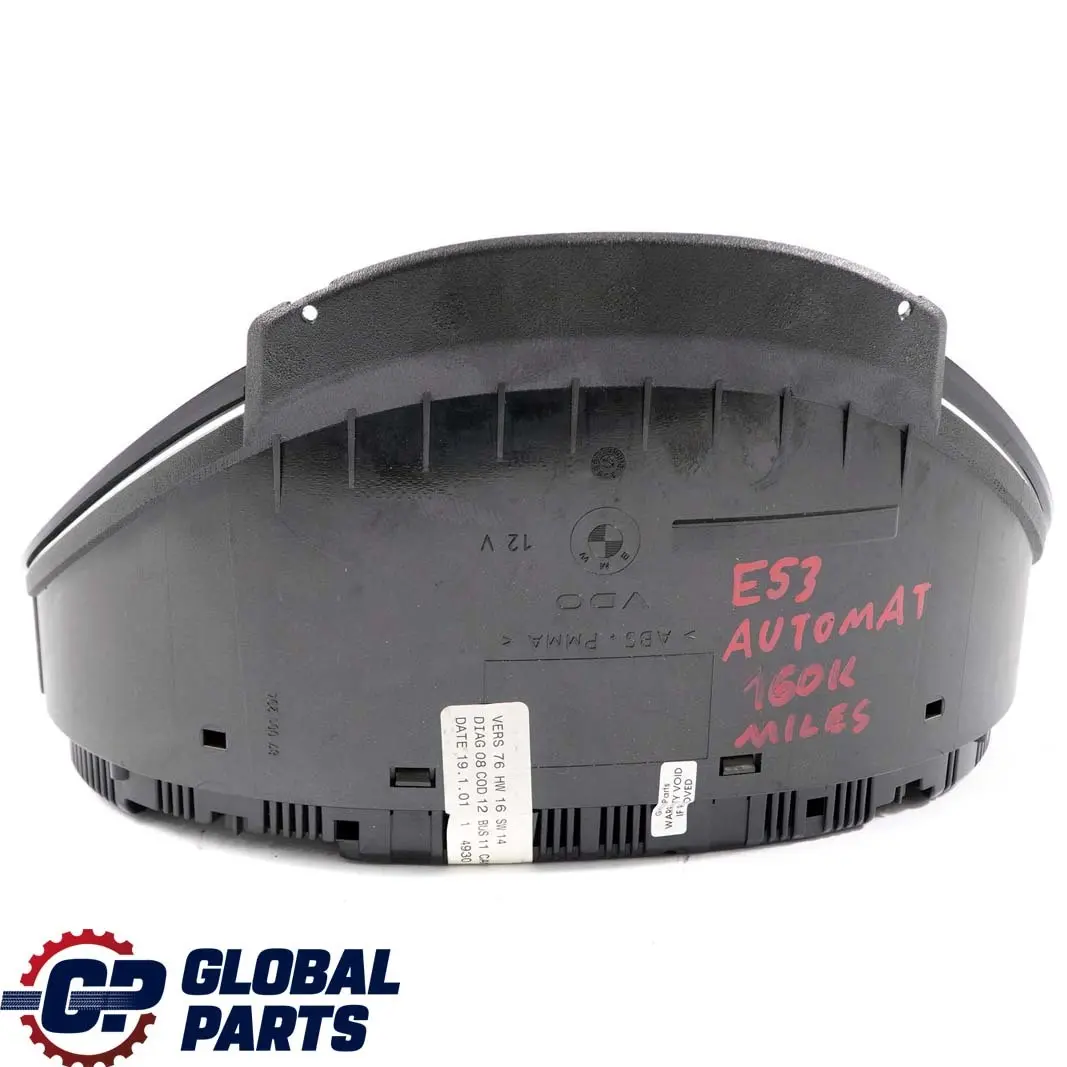 M54 3.0i Instrument Cluster Speedo Clocks Automatic to BMW X5 7 E38 E53 with Part number 6906993 BMW X5 7 E38 E53 M54 3.0i Instrument Cluster Speedo Clocks Automatic - SKU 6906993 - Part number 6906993