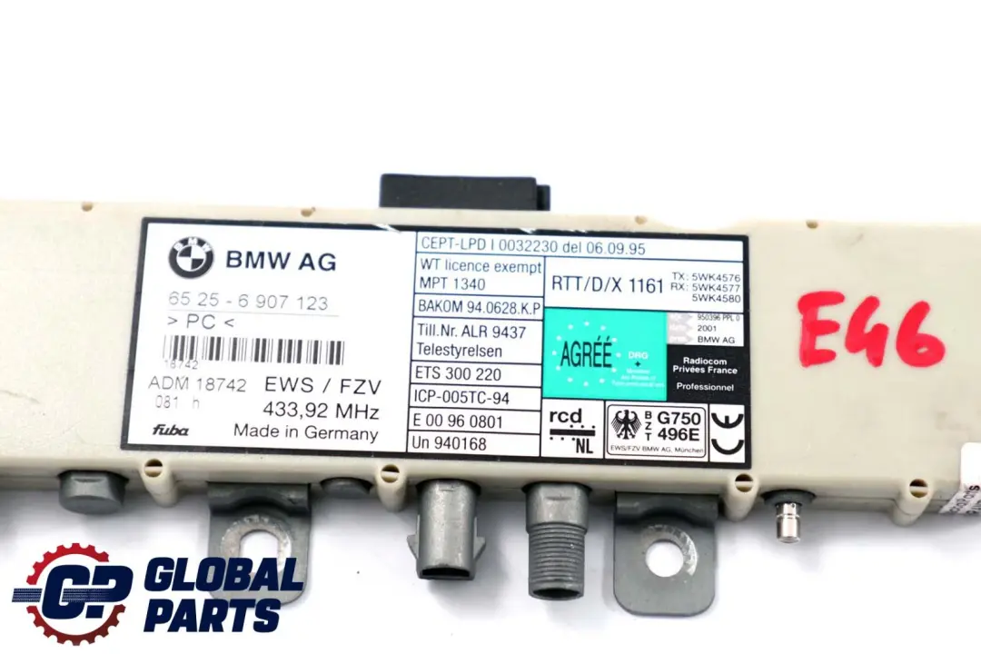 BMW E46 Coupe Berline Amplificateur D'Antenne Amplificateur 433MHZ - SKU 6907123 - Numéro de pièce 6907123