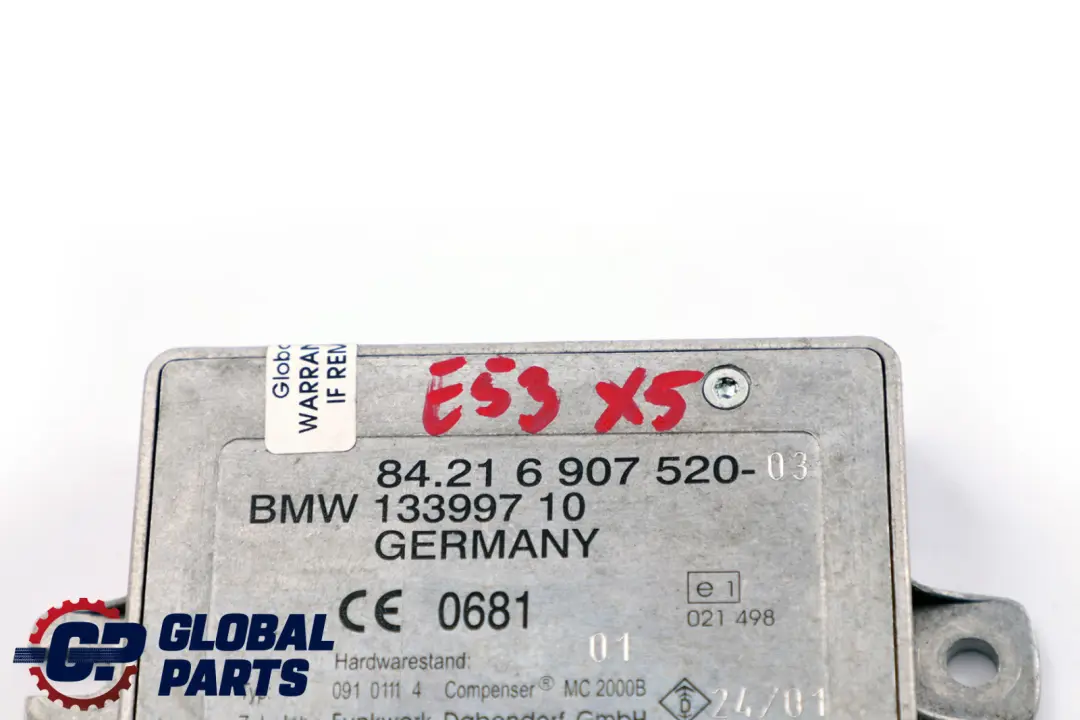 Leitungskompensator Dualband händefrei Telefon für BMW 5 X5 er E39 E53 mit Teilenummer 6907520 BMW 5 X5 er E39 E53 Leitungskompensator Dualband händefrei Telefon - SKU 6907520 - Teilenummer 6907520