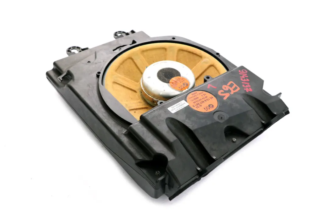 BMW E65 E66 E67 Altavoz central De graves izquierdo Logic 7 - SKU 6907651 - Número de pieza 9143137