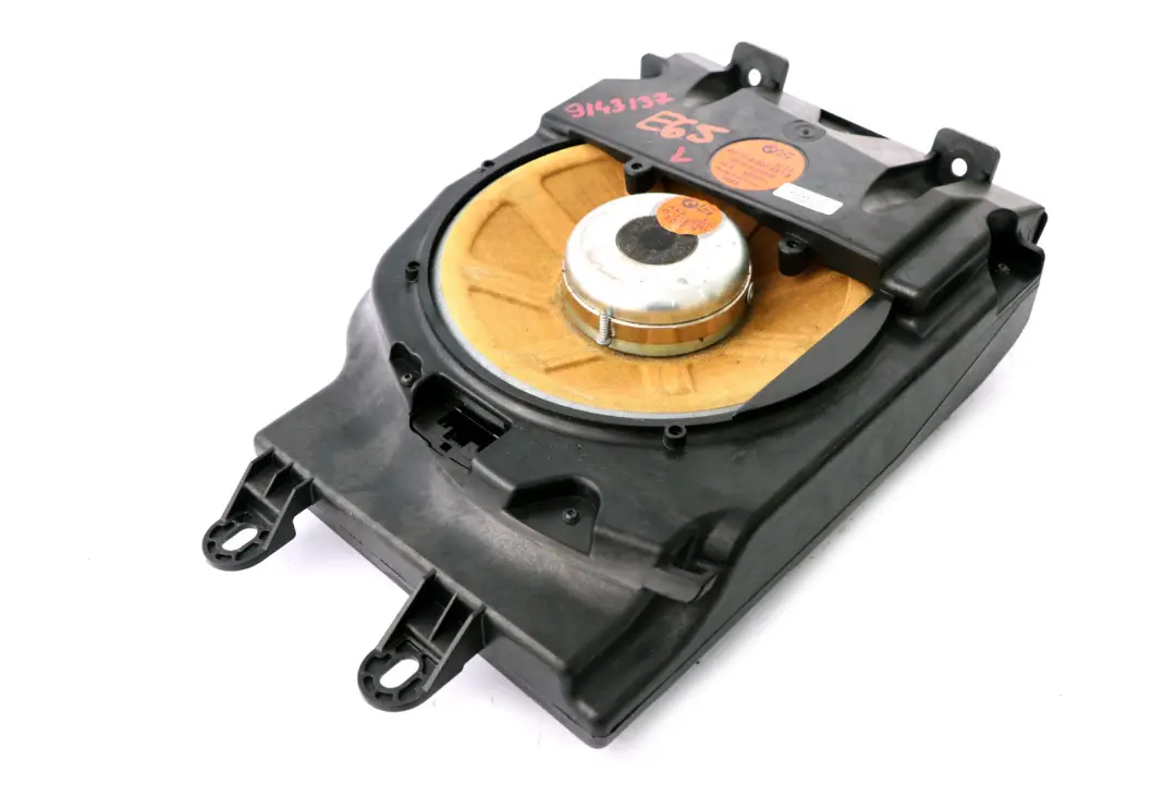 Altavoz central De graves izquierdo Logic 7 para BMW E65 E66 E67 con número de pieza 9143137 BMW E65 E66 E67 Altavoz central De graves izquierdo Logic 7 - SKU 6907651 - Número de pieza 9143137